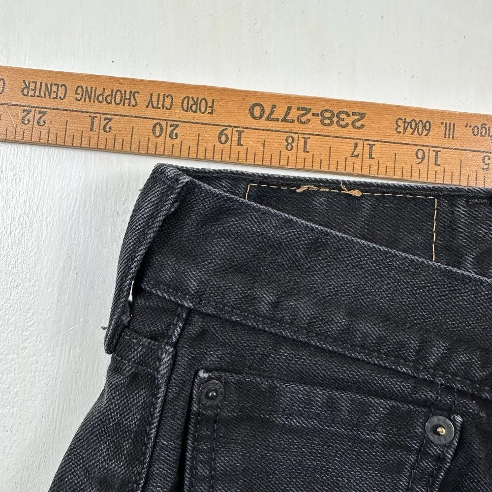 LEVI'S Men's 501 Original Fit Button Fly Jeans‎ Black Size 40x32 Cotton Straight